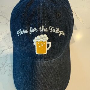 Navy Embroidered Beer Mug Baseball Cap